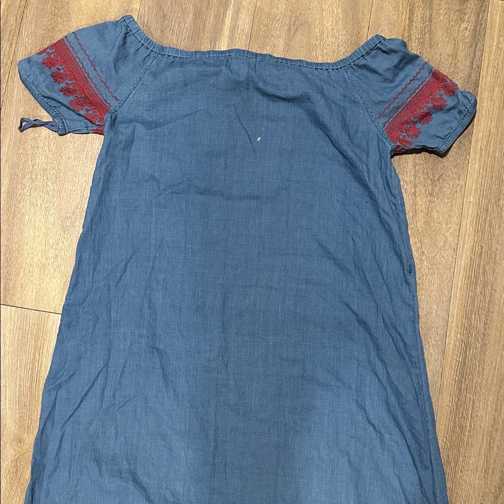 Madewell Embroidered Indigo Mercado Dress - Picture 7 of 7
